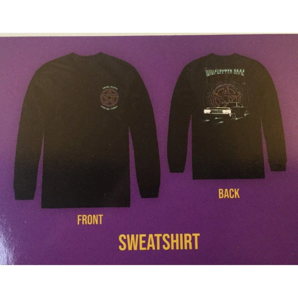 Supernatural Winchester Bros XL Sweatshirt Culturefly Ex Sam & Dean Castiel
